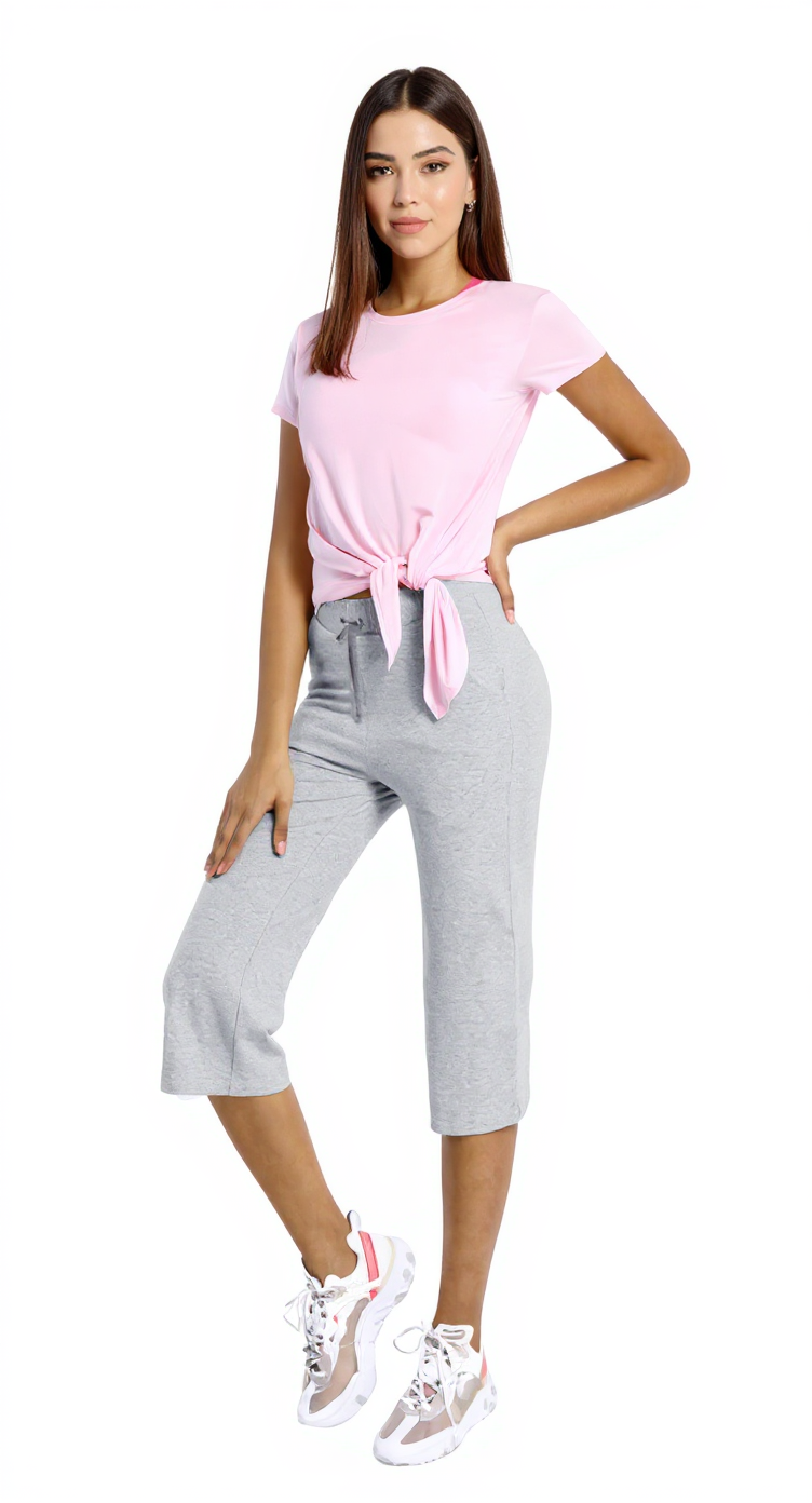 Capri Leggings in Heather Gray — The Pastel Sweat Edit style look